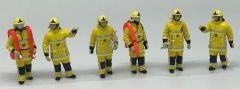 6 Figurines de pompiers jaune – Feu urbain