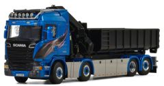 WSI01-2195 - Camion porteur benne déposable et grue de déchargement - SCANIA R13 8x2