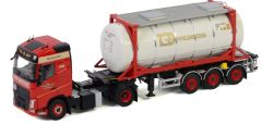 WSI01-3008 - Camion avec porte container et container DEN HARTOGH - VOLVO FH04 GL 4x2