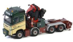 WSI01-3149 - Camion solo avec grue Fassi 1100 du transporteur TORBEN RAMSDAL - VOLVO FH04 GL 8x4