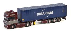 WSI01-3225 - Camion avec porte container et container ROLING – DAF XF SSC 4x2