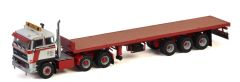 WSI01-3367 - Camion avec plateau des transports BRAME - DAF 3300 6x4