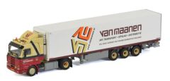 WSI01-3484 - Camion avec remorque frigorifique 3 essieux VAN MAANEN - SCANIA R143 4x2