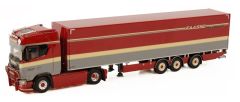 WSI01-3512 - Camion avec remorque FAASSE Transport - SCANIA S Highline CS20H 4x2
