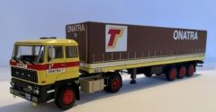 WSI01-3563 - Camion avec remorque bâchée du transporteur ONATRA - DAF 2800 4x2