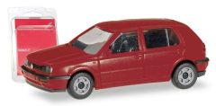 HER012355-008 - Voiture en kit – VW Golf III de couleur rouge