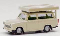 HER024181-002 - Voiture avec tente de toit de couleur Blanc nacré-  TRABANT 601S Universal