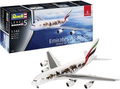 REV03882 - Maquette à assembler et à peindre - Airbus A380-800 Emirates Wild Life