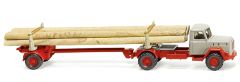 WIK039011 - Camion avec remorque à bois – MAGIRUS 4x2