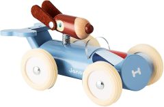 JAN04495 - Jouet en bois – Voiture de couleur bleue claire Louis