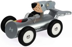 JAN04497 - Jouet en bois – Voiture de couleur argent Spirit Hans