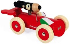 JAN04500 - Jouet en bois – Voiture de couleur rouge spirit Marco