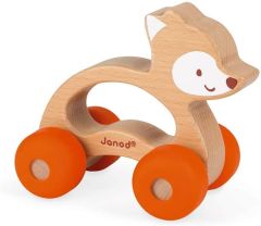 JAN04614 - Animal à promener en bois Baby pop – Renard