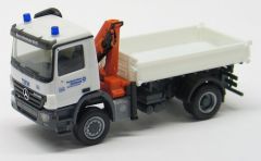 HER048958 - Camion benne avec grue TWH – Mercedes Actos 4x2
