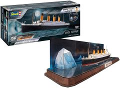 REV05599 - Maquette à assembler et à peindre - RMS Titanic + Puzzle 3D (Iceberg)