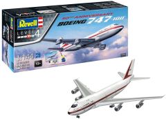 REV05686 - Maquette à assembler et à peindre avec peinture - Boeing 747-100 50 éme anniversaire