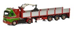 WSI06-1116 - Camion remorque avec grue de déchargement aux couleurs FONTIANE WEERT - SCANIA R143 SL 4x2