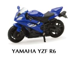 NEW06148E - Moto sportive de couleur bleu et blanche - YAMAHA YZF-R6 2006