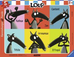 RAV061662 - Puzzle cadre de 40 Pièces – Le loup et ses émotions