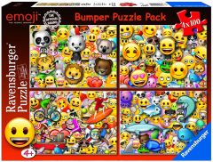 RAV069675 - 4 Puzzles de 100 Pièces – Emoji