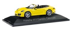Voiture cabriolet de couleur jaune – PORSCHE 911 Carrera