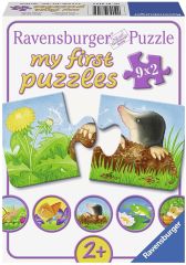 RAV07313 - 9 puzzles de 2 pièces - Animaux dans le jardin