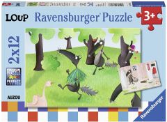 RAV076277 - 2 Puzzles Le loup qui voulait changer de couleur 12 Pièces