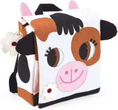 JAN07699 - Sac Vache de couleur blanc noir et Marron