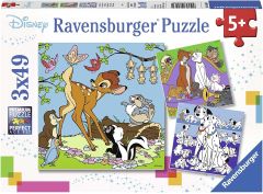 RAV080434 - 3 Puzzles de 49 Pièces DISNEY – Les amis