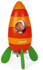 JAN08250 - Jouet en bois Magnétique – Fusée carotte