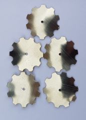 MCP-009 - 5 Disques crénelés Diamètre 14mm