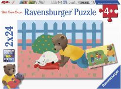 RAV091867 - 2 Puzzles de 49 Pièces PETIT OURS BRUN
