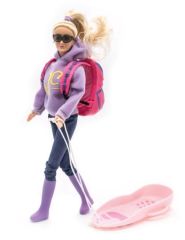 JC10022 - Poupée de 28 cm - avec luge