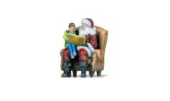 NOC10702 - Figurine en 3D – Père Noël et garçon