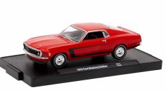 M2M-11228-111-C - Voiture sous blister de couleur rouge - FORD Mustang Grabber de 1970