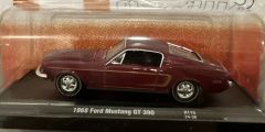 M2M-11228-115-D - Voiture sous blister - FORD Mustang GT390 de 1968 couleur rouge