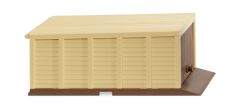 WIK114003 - Batiment de couleur beige et marron - Garage à monter soit même