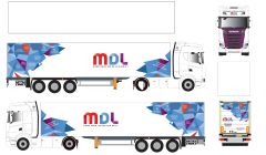 ELI118451 - Camion avec remorque du transporteur COUE - DAF XG 4x2