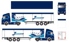 ELI118797 - Camion avec remorque à fond mouvant du transporteur TRANSFIM - VOLVO FH Aero 4x2