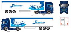 ELI118798 - Camion avec benne céréaliere du transporteur TRANSFIM - SCANIA 500 S 4x2