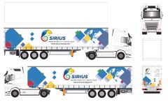 ELI118807 - Camion avec remorque du transporteur SIRIUS - VOLVO FH 4x2