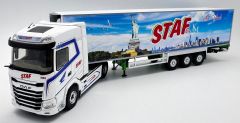 ELI118932 - Camion avec remorque frigorifique du transporteur STAF décor New York - DAF XG 4x2