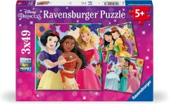 RAV12001068 - 3 Puzzles DISNEY Princesses - 49 Pièces