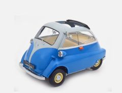 KKS120042 - Voiture de 1959 couleur bleu et blanc - BMW 250 Isetta
