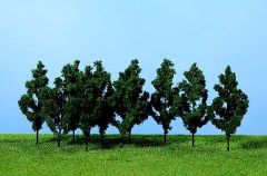 HEK1220 - Décor pour diorama - 10 Peupliers de 9cm