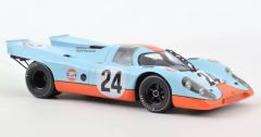 NOREV127508 - Voiture de rallye 1000km Spa 1970 couleur bleu - PORSCHE 917K  n°24 Siffert / Redman