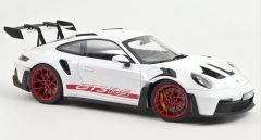 NOREV127530 - Voiture de 2022 couleur blanche et rouge – PORSCHE 911 GT3 RS