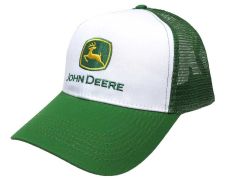 1308-0002-WH - Casquette de couleur verte avec arrière en maille – JOHN DEERE