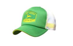 1308-0694-GR - Casquette de couleur verte avec maille blanche – JOHN DEERE