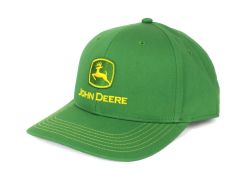 JA1308-0927-GR - Casquette verte avec logo brodé jaune - JOHN DEERE
